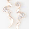 Jeweled Wave Drop Earrings