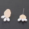 Triple Pearled Drop Earrings