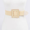 Square Buckle Stretch Belt
