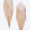 Rhinestone Fringe Earring