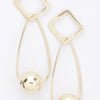 Gold Plated Metal Earring
