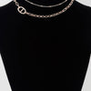 Double Link Chain Choker Necklace