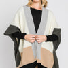 Soft Color Blocked Ruana