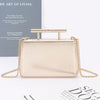 Metal Handle Top Case Clutch