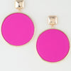Bright Playful Circle Drop Earrings