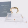 Pvc Clear Metal Handle Flap Bag