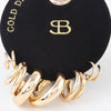 Multi Shiny Hoop Earrings Set
