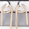 Multi Shiny Modern Drop Earrings
