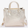 Metallic Braided Tote Bag