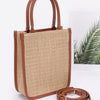 Faux Straw Tote Bag