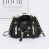 Faux Leather Jacket Style Crossbody Bag