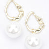 Faux Pearl Metal Earring