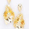 Gold Plated Metal Earring