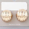 Multi Ribbed Dome Earrings