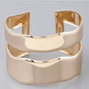 Shiny Double Open Cuff Bracelet