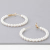 Multi Pearl Hoop Earrings
