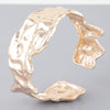 Abstract Ripple Open Cuff Bracelet