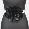 Oversized Flower Pearl Elastic Belt