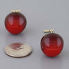 Deep Cherry Stud Earrings