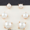 Multi Pearl Stud Earrings Set