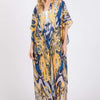 Boho Print Open Front Long Kimono