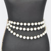 Multi Layered Pearl Chain Belt