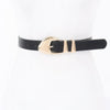 Faux Leather Multi Metal Buckle Belt