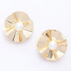 Faux Pearl Metal Earring