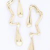 Metal Gold Dip Earring