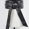 Faux Leather Tie Up Belt