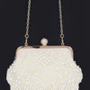 Faux Pearl Party Clutch