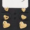 Triple Hearts Stud Earrings Set