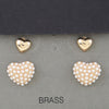 Twin Hearts Stud Earrings