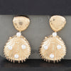 Pearled Seashell Drop Earrings