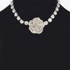 Rhinestone Flower Choker