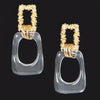 Vintage Metal Clear Earring