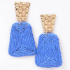 Faux Straw Dangling Earring