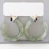 Multi Marble Stone Hoop Earrings