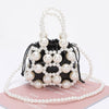 Faux Pearl Party Clutch W/pouch