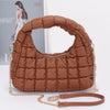 Quilted Faux Leather Padded Hobo Bag