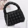 Quilted Faux Leather Padded Handle Bag