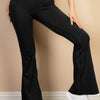 High Waist Side Pocket Flare Leggings