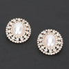 Faux Pearl Rhinestone Earring