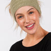 Fuzzy Cable Knit Headband