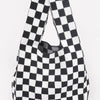 Checker Poly Woven Bag