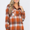 Womens Boyfriend Long Sleeve Checkered Flannel