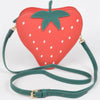 Faux Suede Strawberry Novelty Bag