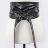 Tie Front Leather Belt