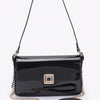 Enamel Flap Shoulder Bag