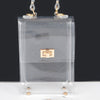 Transparent Top Handle Flap Clutch